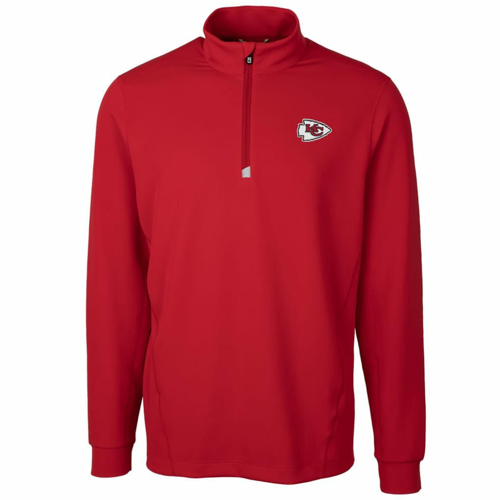 Kansas City Chiefs Cutter & Buck Traverse Quarter-Zip Pullover Jacket Red - NFL