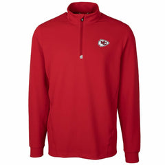 Kansas City Chiefs Cutter & Buck Traverse Quarter-Zip Pullover Jacket Red - NFL