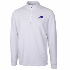Buffalo Bills Cutter & Buck Traverse Quarter-Zip Pullover Jacket White - NFL