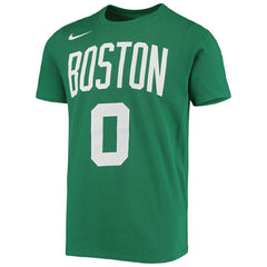 Nike - Jayson Tatum Boston Celtics Youth Logo Name & Number Performance T-Shirt - Kelly Green