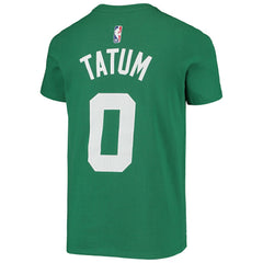 Nike - Jayson Tatum Boston Celtics Youth Logo Name & Number Performance T-Shirt - Kelly Green