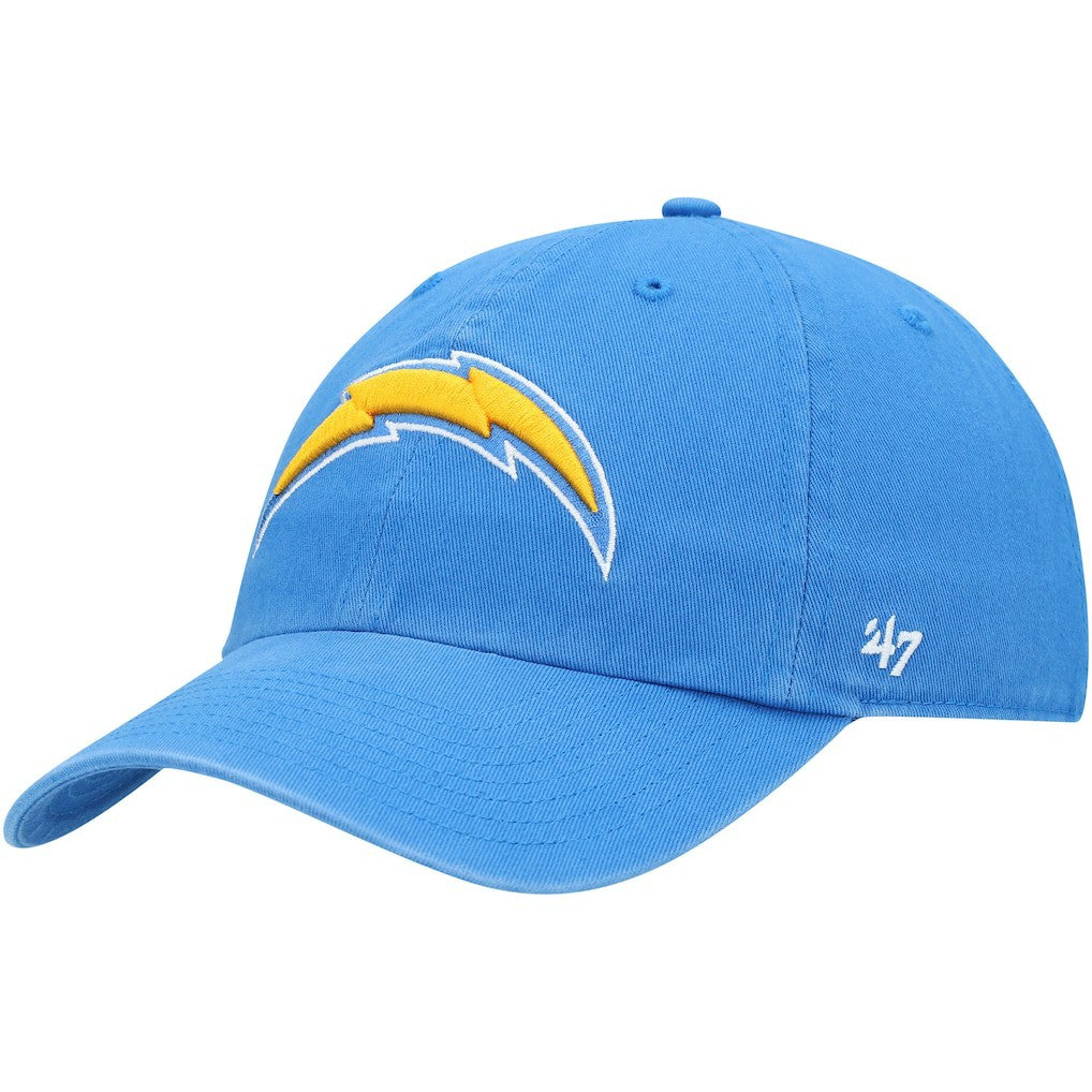 Los Angeles Chargers '47 Clean Up Primary Logo Adjustable Hat Powder Blue - 47 brand