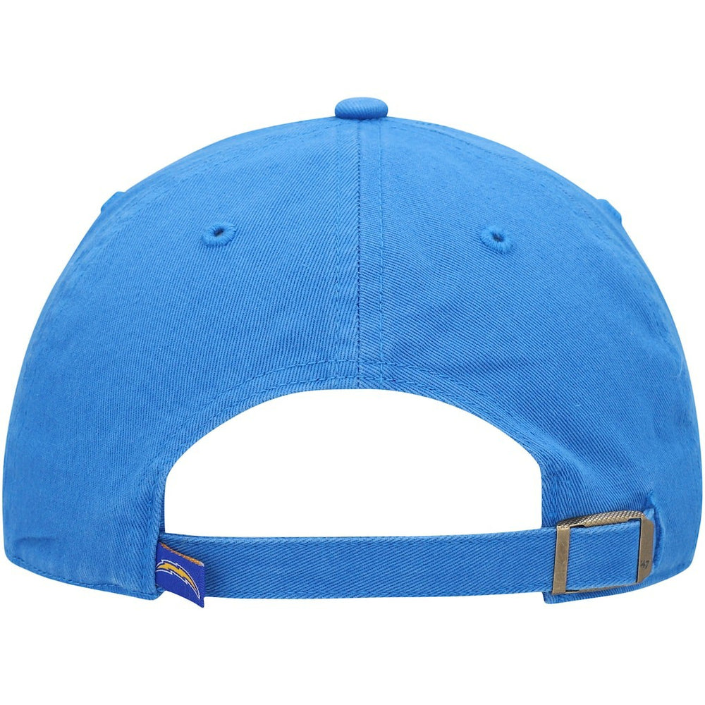Los Angeles Chargers '47 Clean Up Primary Logo Adjustable Hat Powder Blue - 47 brand
