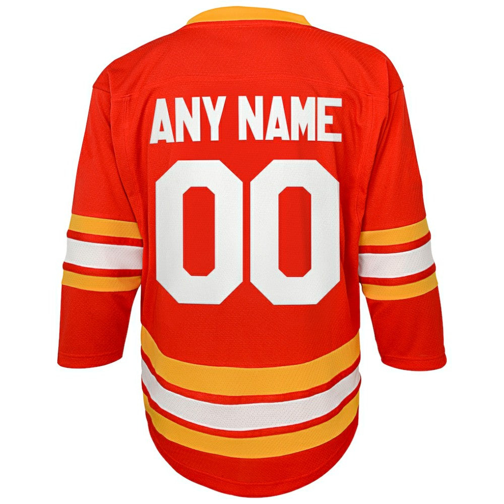 Calgary Flames Youth Home Replica Custom Jersey - Red | NHL Jerseys
