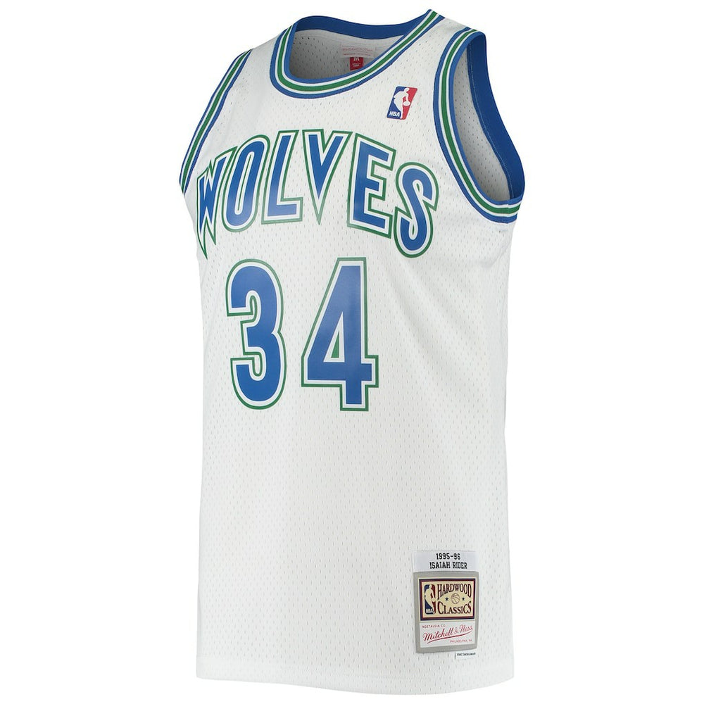 Mitchell & Ness - Isaiah Rider Minnesota Timberwolves 1995/96 Hardwood Classics Swingman Jersey - White