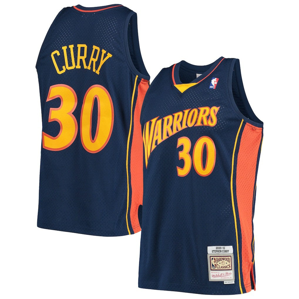 Mitchell & Ness - Stephen Curry Golden State Warriors Hardwood Classics Swingman Jersey - Navy