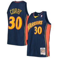 Mitchell & Ness - Stephen Curry Golden State Warriors Hardwood Classics Swingman Jersey - Navy
