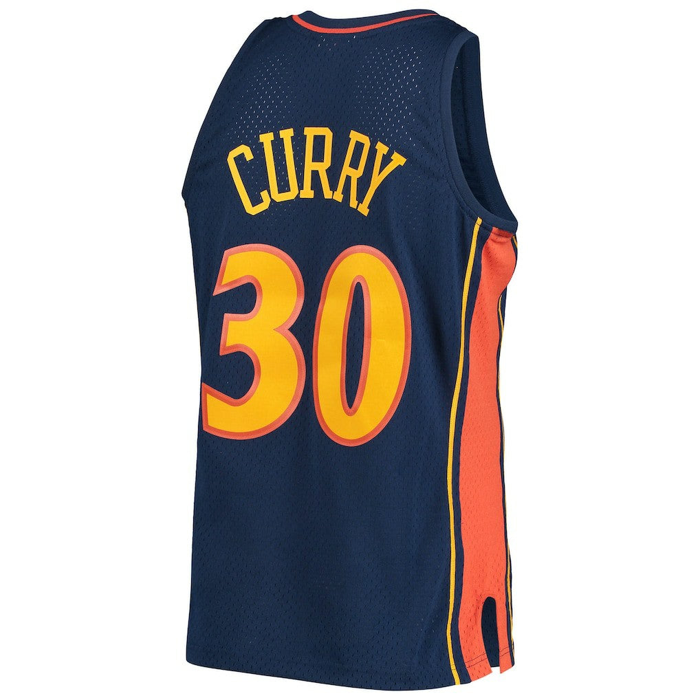 Mitchell & Ness - Stephen Curry Golden State Warriors Hardwood Classics Swingman Jersey - Navy