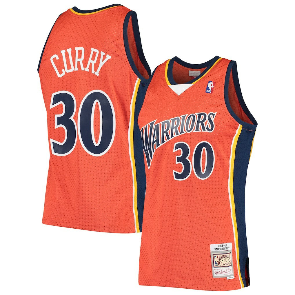 Mitchell & Ness - Stephen Curry Golden State Warriors Hardwood Classics Swingman Jersey - Orange