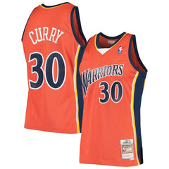 Mitchell & Ness - Stephen Curry Golden State Warriors Hardwood Classics Swingman Jersey - Orange