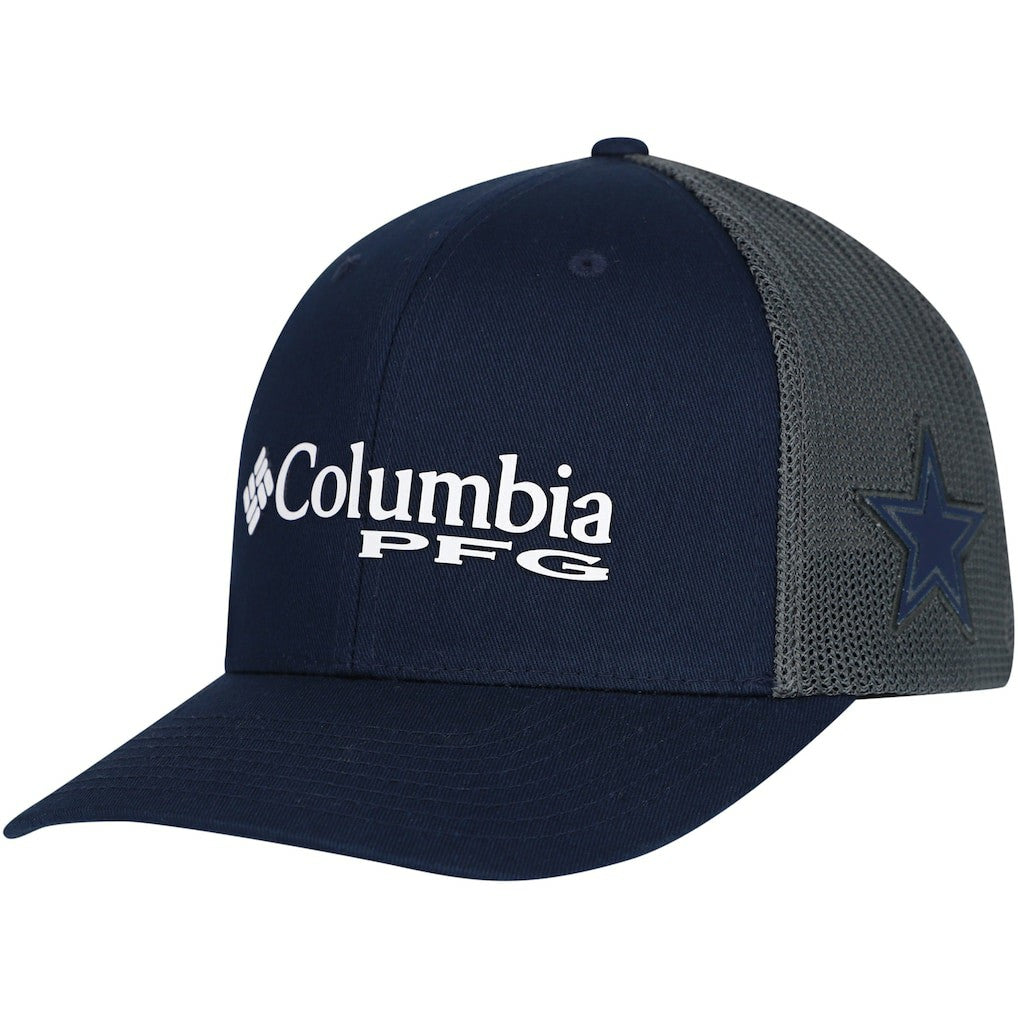 Dallas Cowboys PFG Mesh Snapback Hat Navy - Columbia