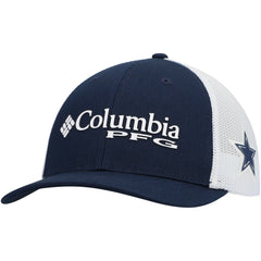 Dallas Cowboys Youth PFG Mesh Snapback Hat Navy - Columbia