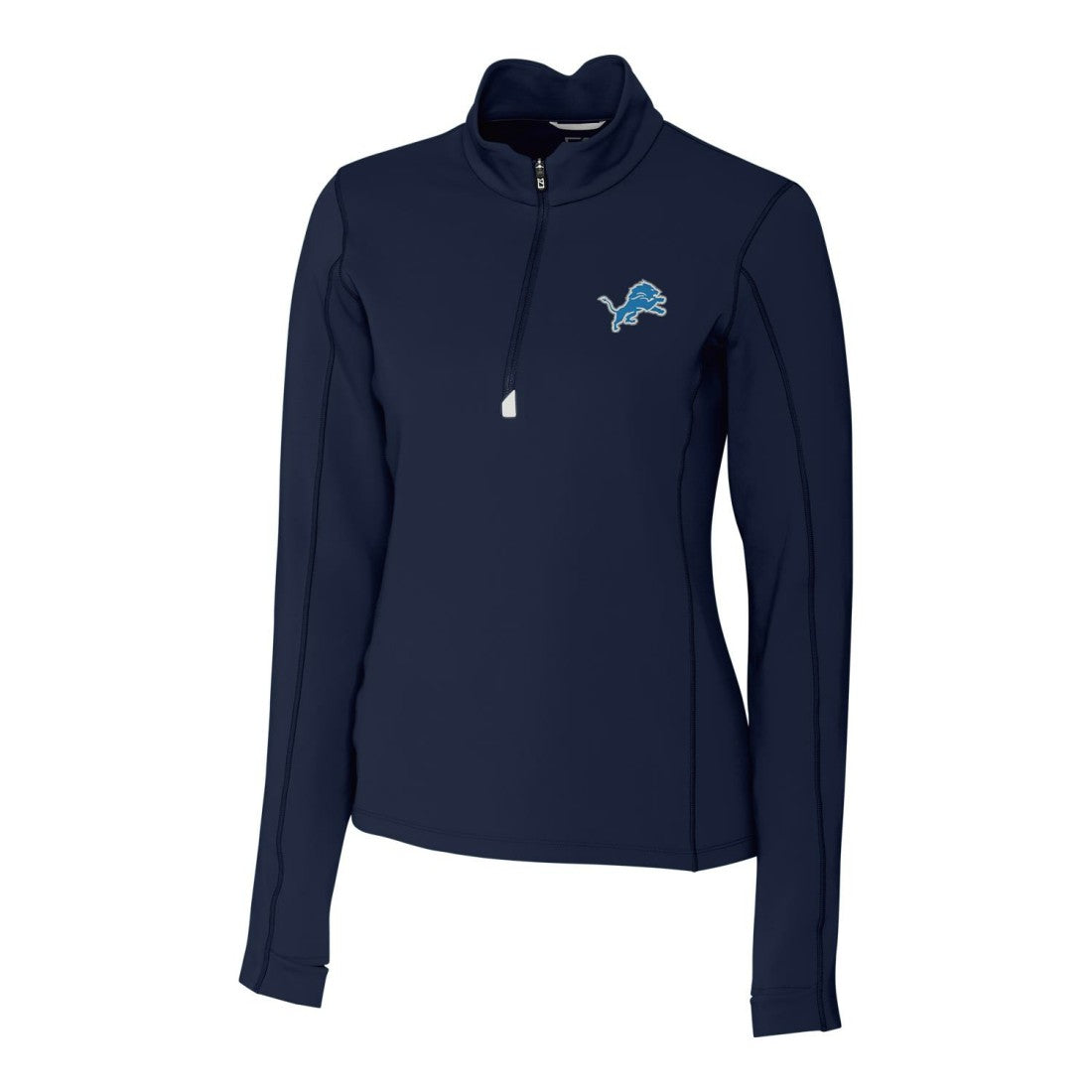 Detroit Lions Cutter & Buck Women's Traverse Half-Zip Pullover Jacket Navy - NFL