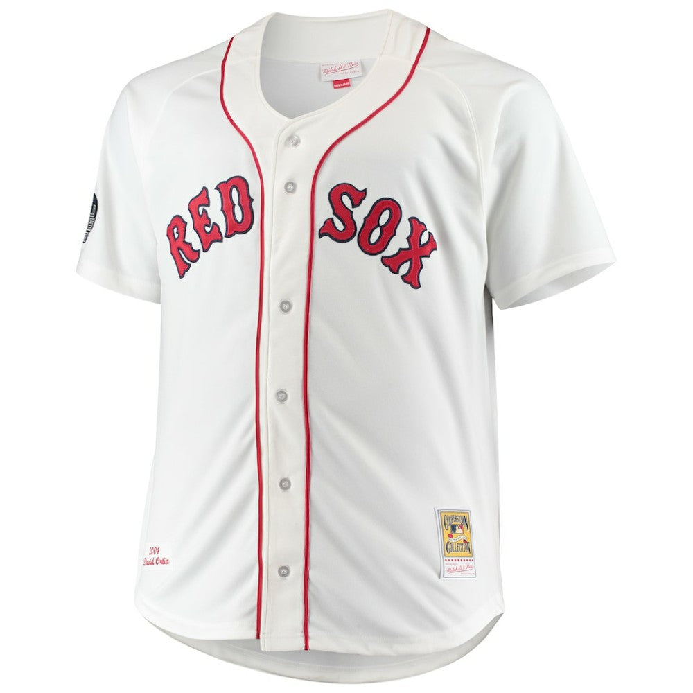 David Ortiz Boston Red Sox Mitchell & Ness Big & Tall Home Authentic Player Jersey Lifestyle
