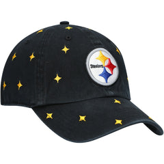 Pittsburgh Steelers '47 Women's Confetti Clean Up Adjustable Hat Black/Gold - 47 brand