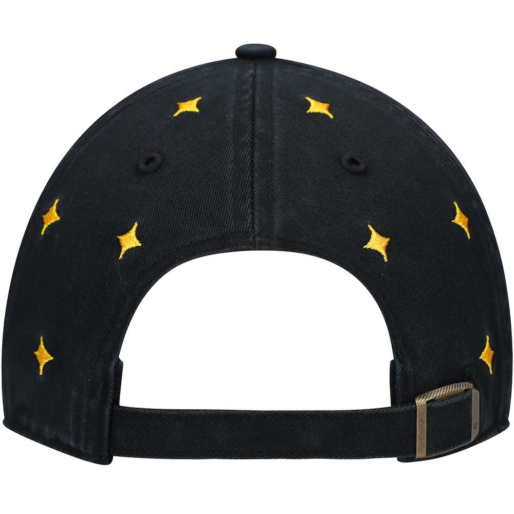 Pittsburgh Steelers '47 Women's Confetti Clean Up Adjustable Hat Black/Gold - 47 brand
