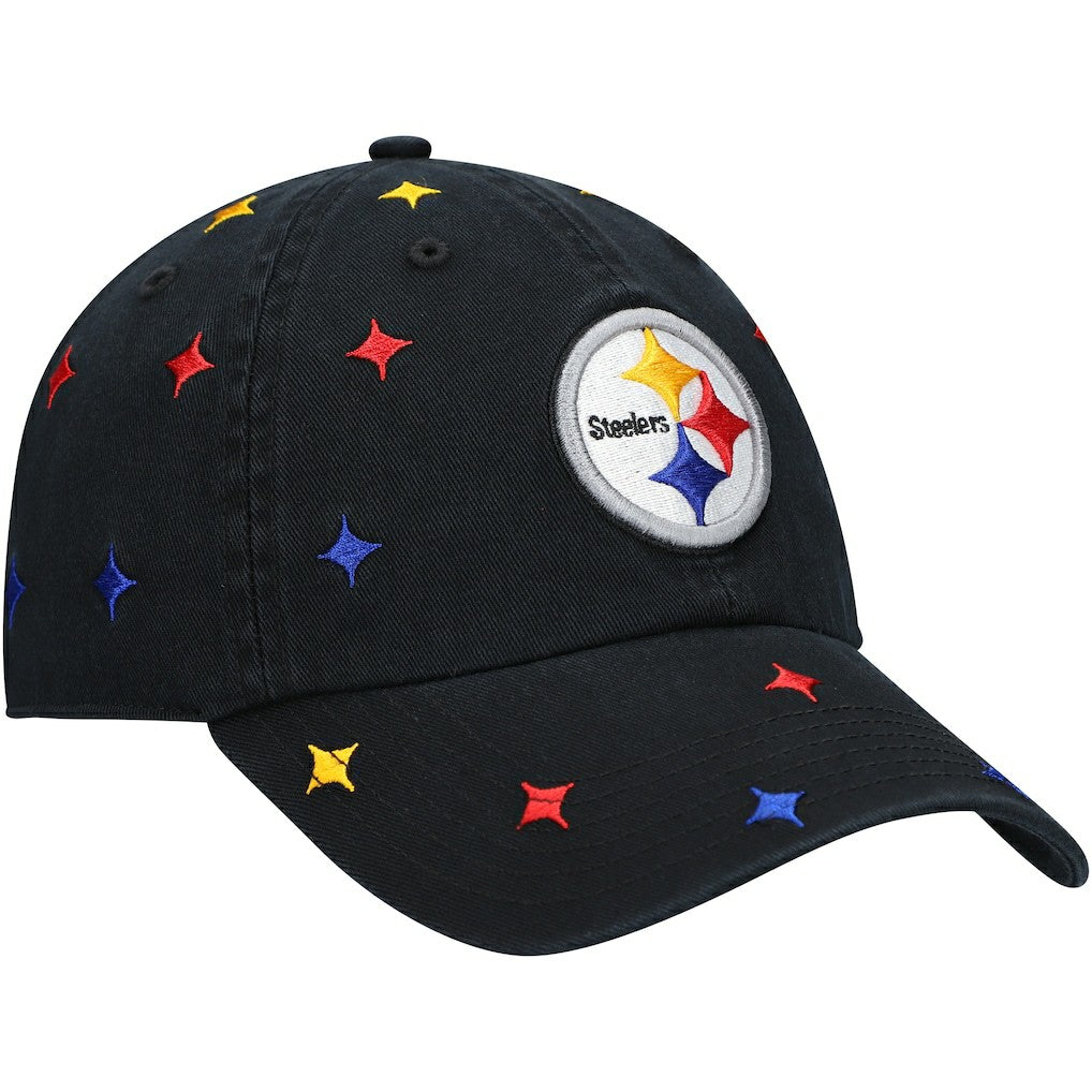 Pittsburgh Steelers '47 Women's Multi Confetti Clean Up Adjustable Hat Black - 47 brand