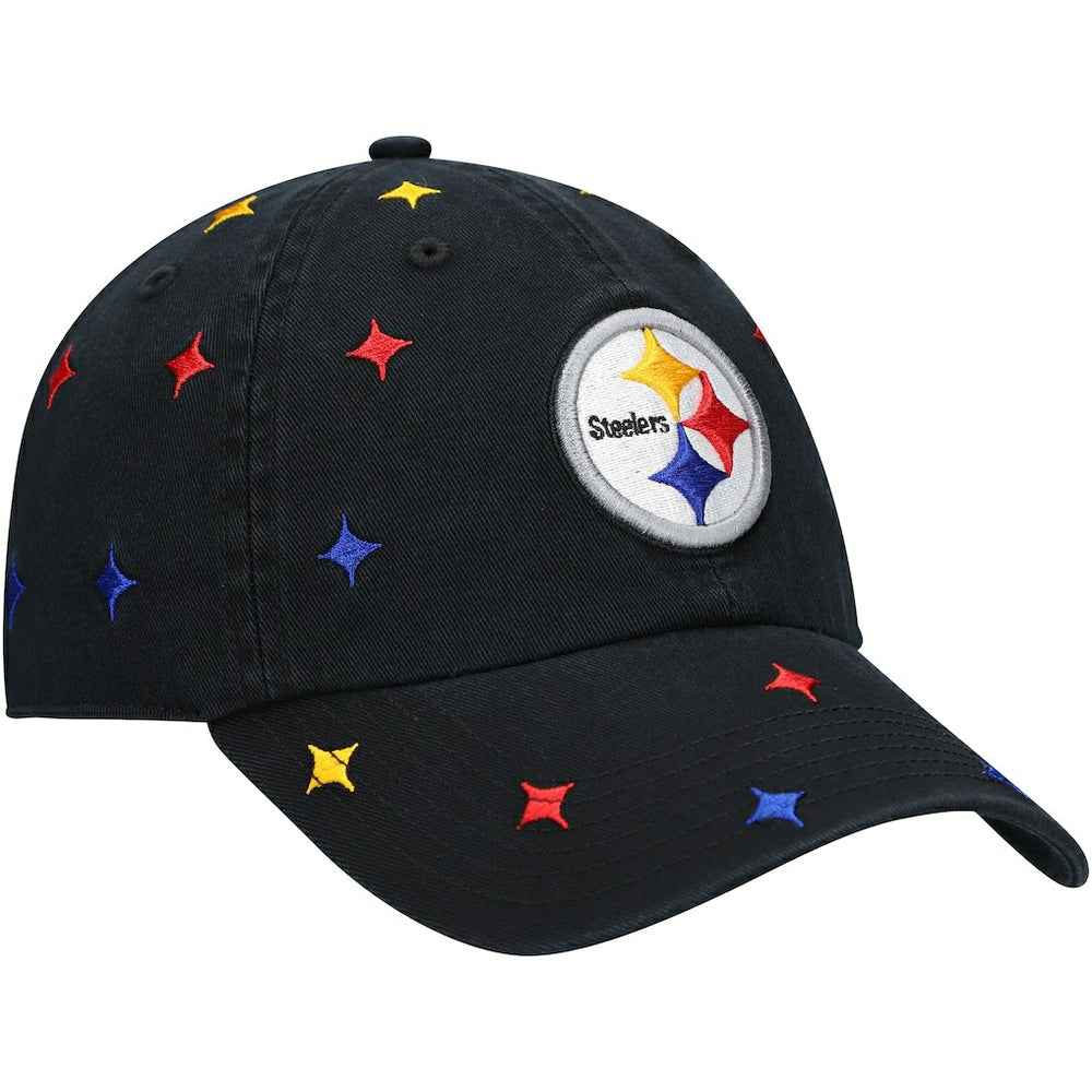 Pittsburgh Steelers '47 Women's Multi Confetti Clean Up Adjustable Hat Black - 47 brand