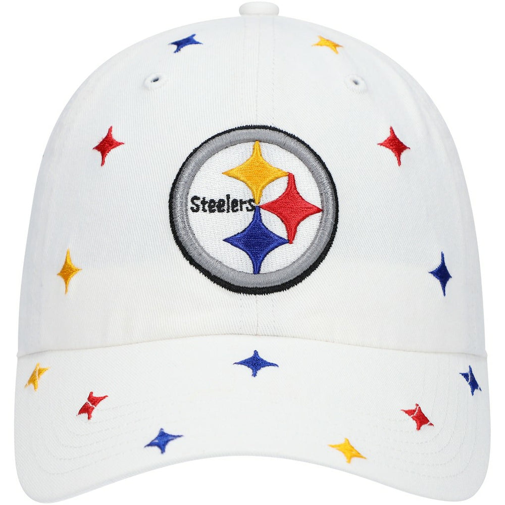 Pittsburgh Steelers '47 Women's Multi Confetti Clean Up Adjustable Hat White - 47 brand