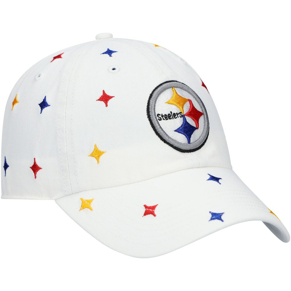 Pittsburgh Steelers '47 Women's Multi Confetti Clean Up Adjustable Hat White - 47 brand
