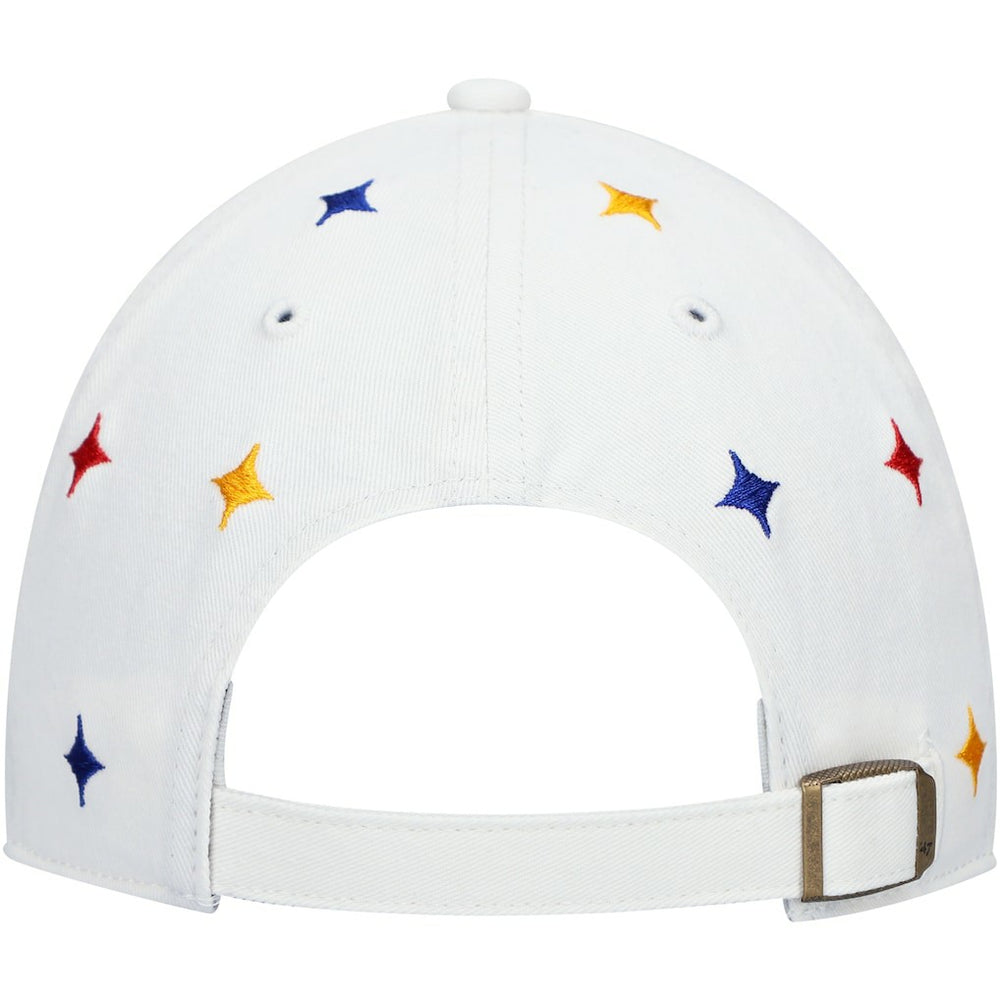 Pittsburgh Steelers '47 Women's Multi Confetti Clean Up Adjustable Hat White - 47 brand