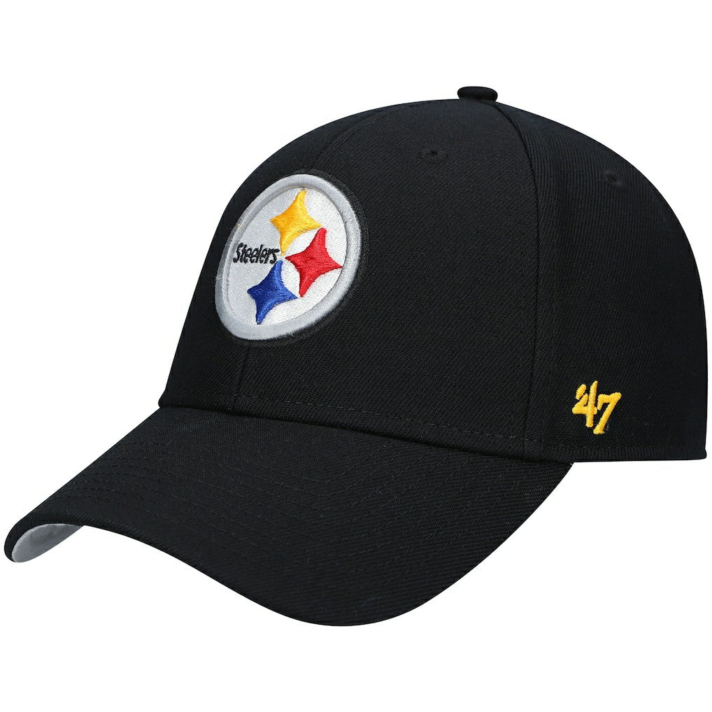 Pittsburgh Steelers '47 MVP Adjustable Hat Black - 47 brand