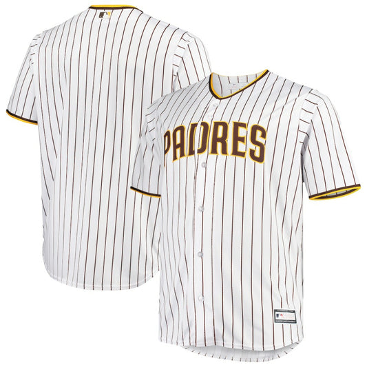 San Diego Padres Big & Tall Home Replica Team Jersey - White/Brown | MLB Jerseys