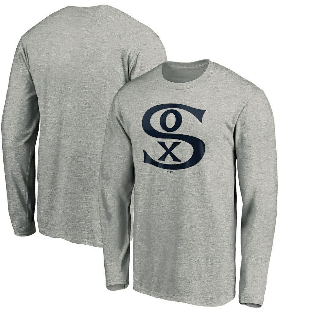 Chicago White Sox Cooperstown Collection Huntington Logo Long Sleeve T-Shirt On Sale