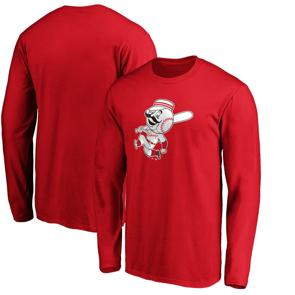 Cincinnati Reds Cooperstown Collection Huntington Logo Long Sleeve T-Shirt Lifestyle