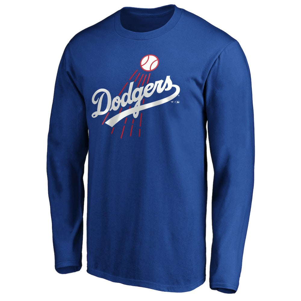 Los Angeles Dodgers Cooperstown Collection Huntington Logo Long Sleeve T-Shirt for sale