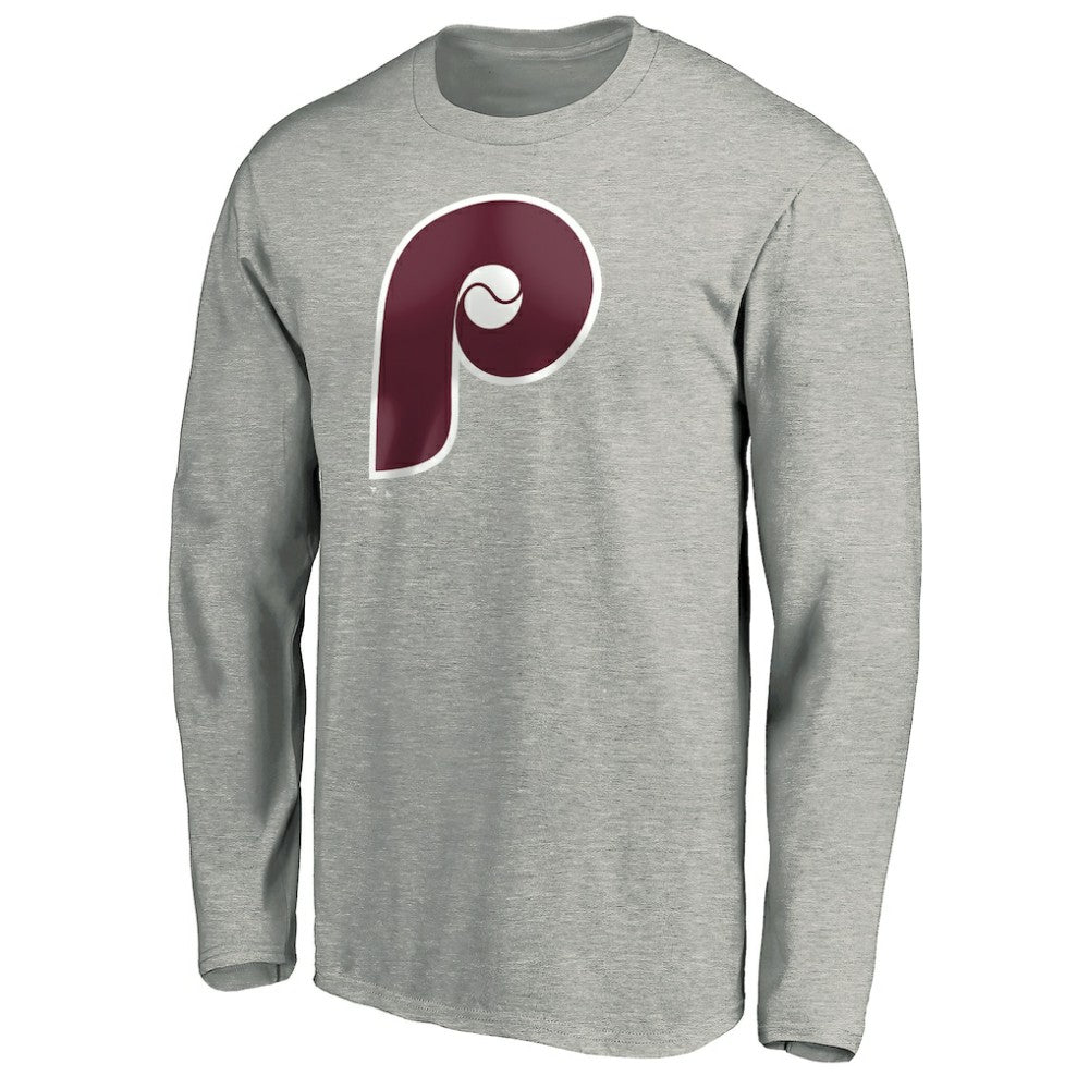Philadelphia Phillies Cooperstown Collection Huntington Logo Long Sleeve T-Shirt Online