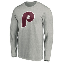 Philadelphia Phillies Cooperstown Collection Huntington Logo Long Sleeve T-Shirt Online