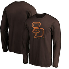 San Diego Padres Cooperstown Collection Huntington Logo Long Sleeve T-Shirt Lifestyle