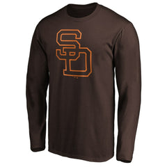 San Diego Padres Cooperstown Collection Huntington Logo Long Sleeve T-Shirt Lifestyle