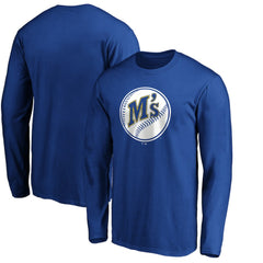 Seattle Mariners Cooperstown Collection Huntington Logo Long Sleeve T-Shirt Clearance