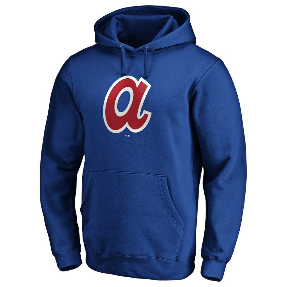 Atlanta Braves Cooperstown Collection Huntington Logo Fitted Pullover Hoodie for sale