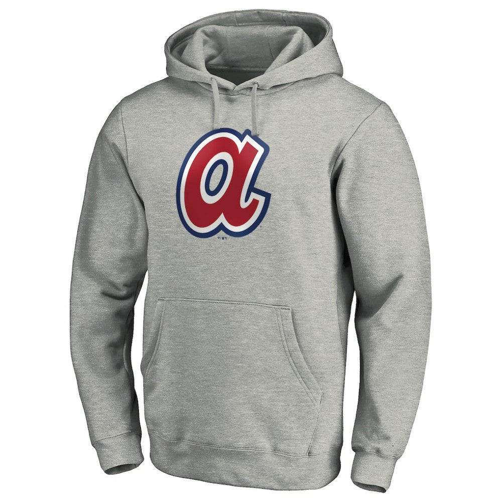Atlanta Braves Cooperstown Collection Huntington Logo Fitted Pullover Hoodie discount