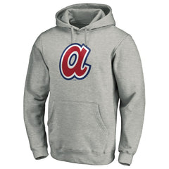 Atlanta Braves Cooperstown Collection Huntington Logo Fitted Pullover Hoodie discount