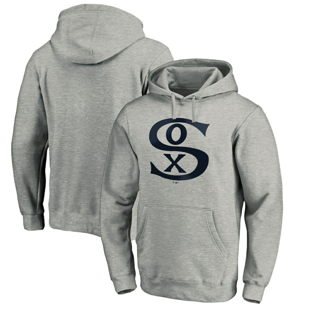 Chicago White Sox Cooperstown Collection Huntington Logo Fitted Pullover Hoodie Sale