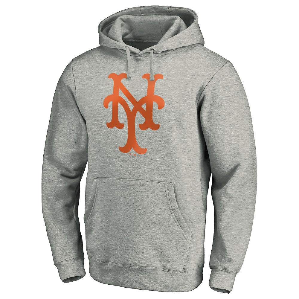 New York Mets Cooperstown Collection Huntington Logo Fitted Pullover Hoodie discount