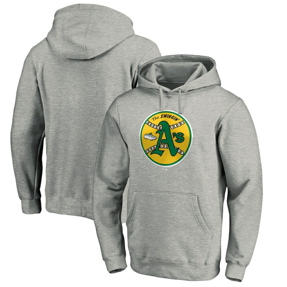 Athletics Cooperstown Collection Huntington Logo Fitted Pullover Hoodie for sale