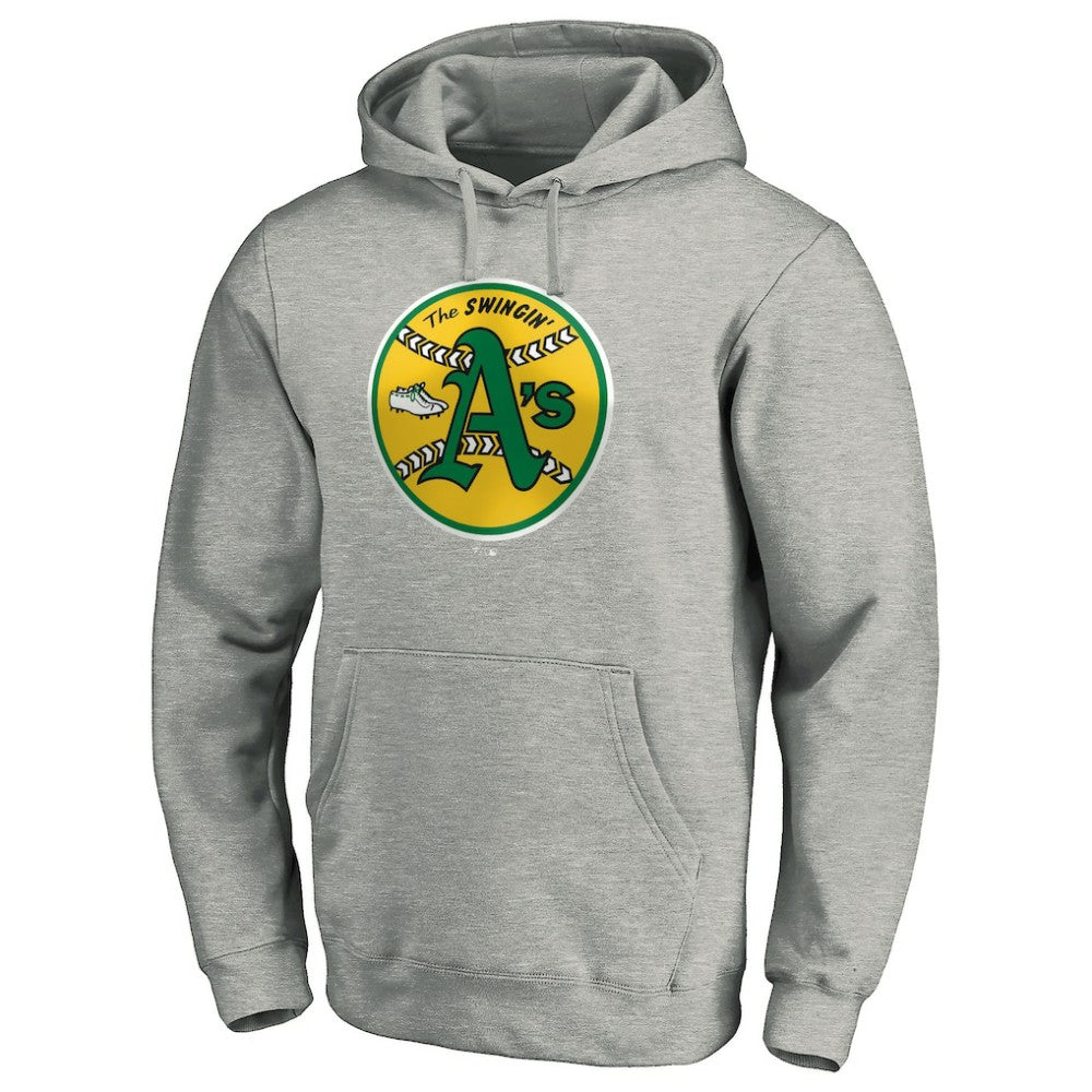 Athletics Cooperstown Collection Huntington Logo Fitted Pullover Hoodie for sale
