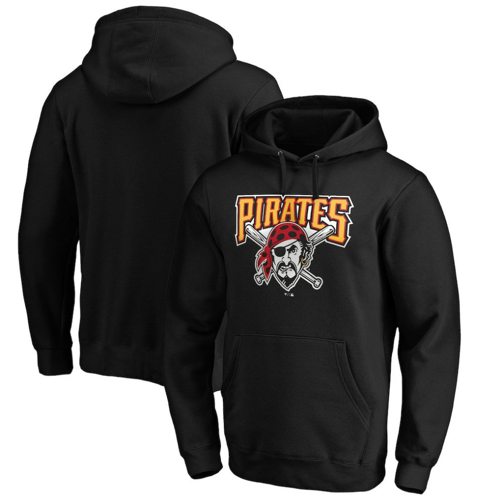 Pittsburgh Pirates Cooperstown Collection Huntington Logo Fitted Pullover Hoodie Near Me