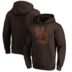 San Diego Padres Cooperstown Collection Huntington Logo Fitted Pullover Hoodie Online