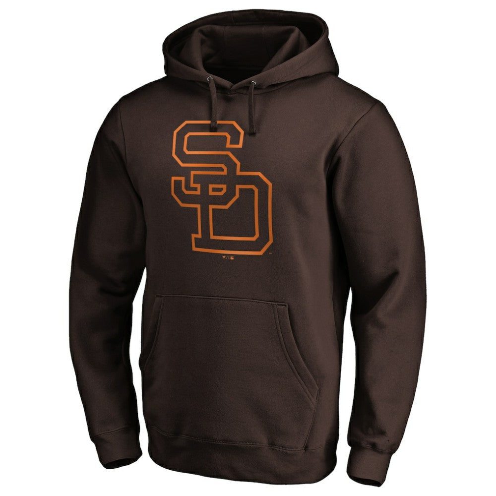 San Diego Padres Cooperstown Collection Huntington Logo Fitted Pullover Hoodie Online