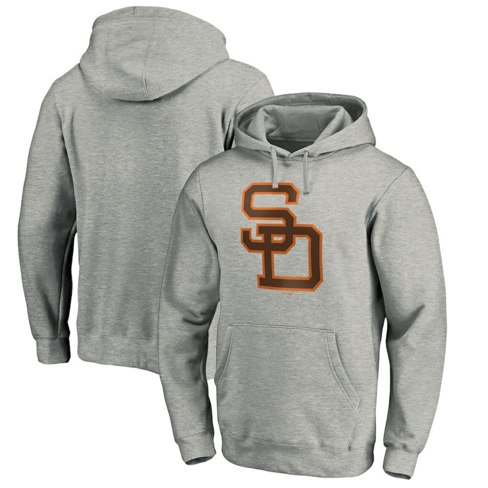 San Diego Padres Cooperstown Collection Huntington Logo Fitted Pullover Hoodie discount
