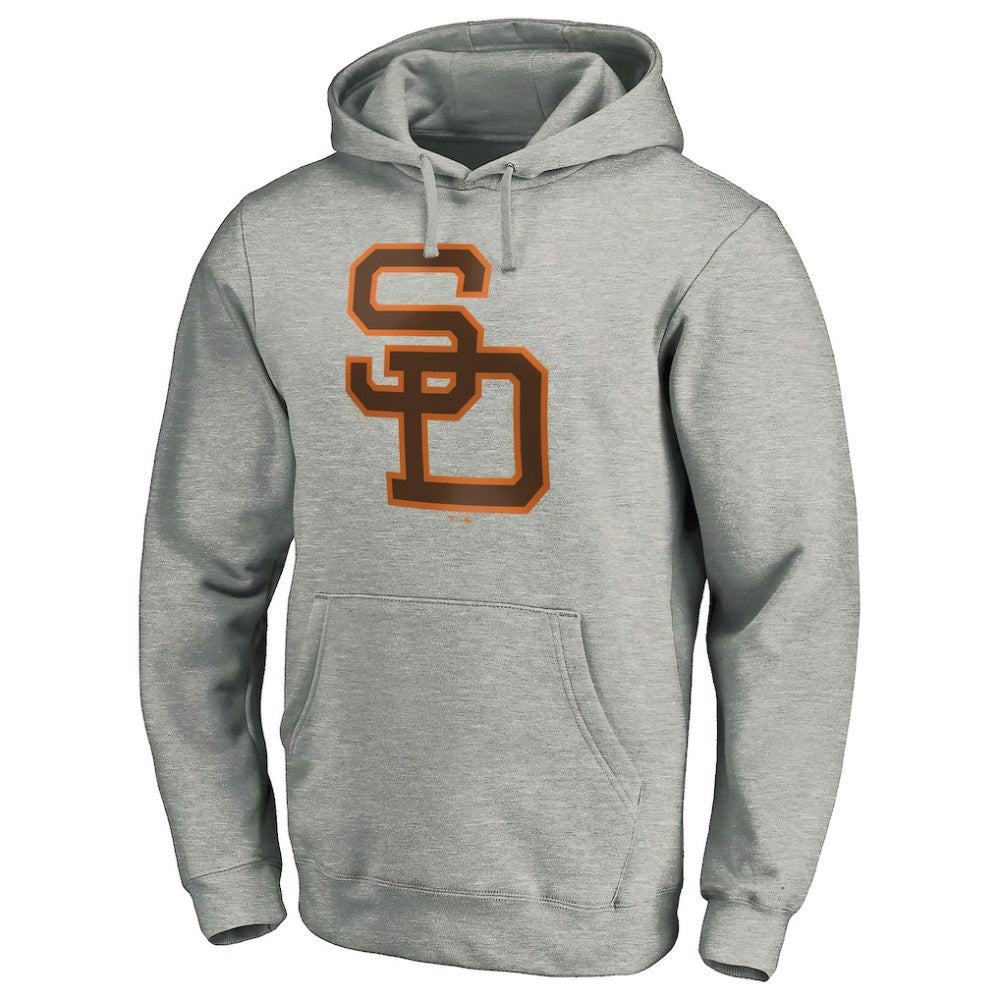 San Diego Padres Cooperstown Collection Huntington Logo Fitted Pullover Hoodie discount