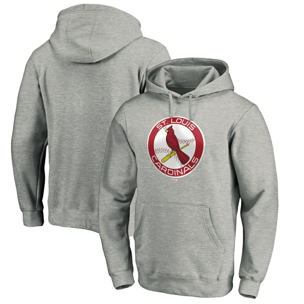 St. Louis Cardinals Cooperstown Collection Huntington Logo Fitted Pullover Hoodie Online
