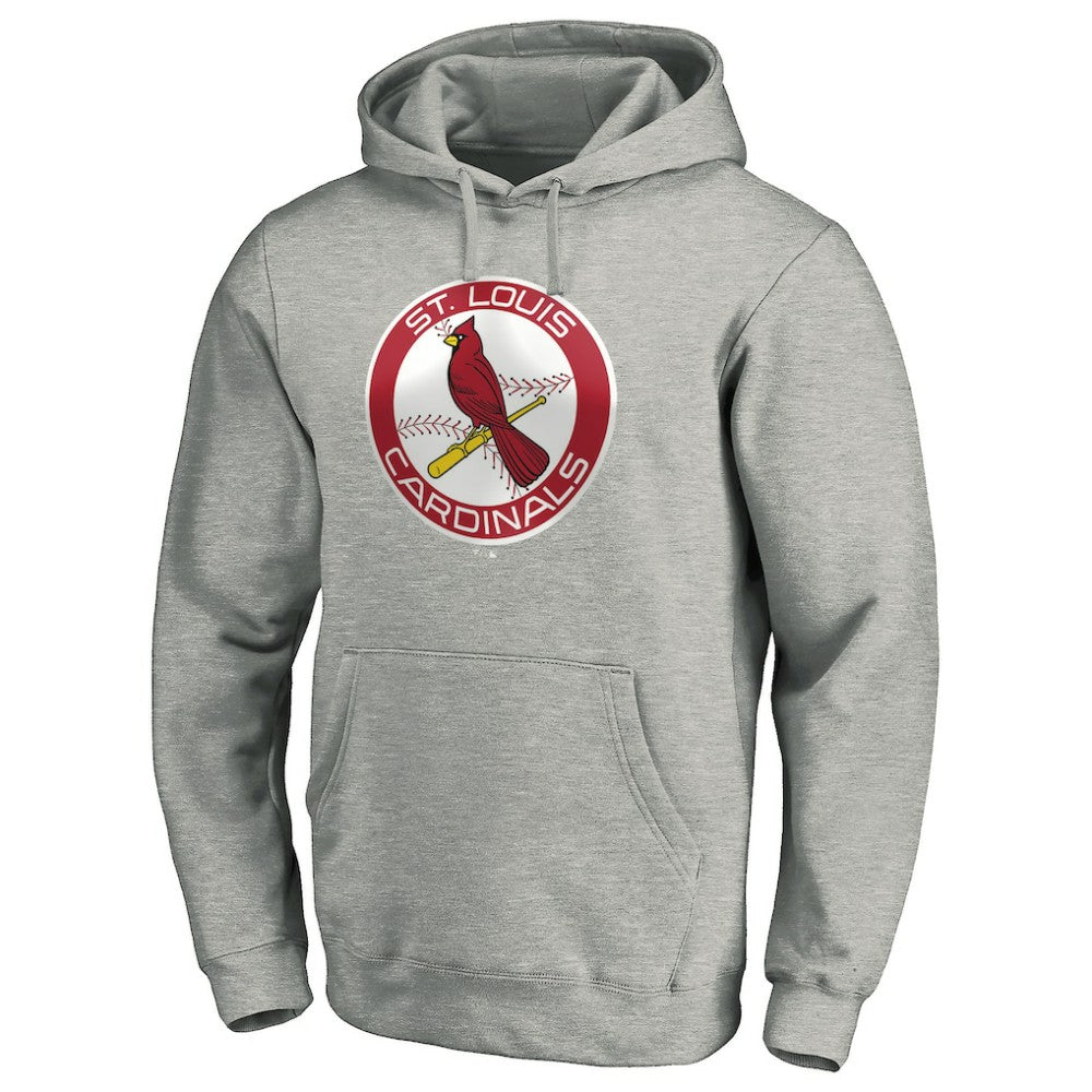 St. Louis Cardinals Cooperstown Collection Huntington Logo Fitted Pullover Hoodie Online