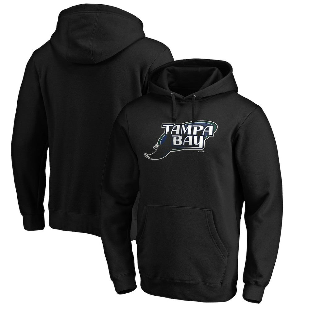 Tampa Bay Rays Cooperstown Collection Huntington Logo Fitted Pullover Hoodie Clearance